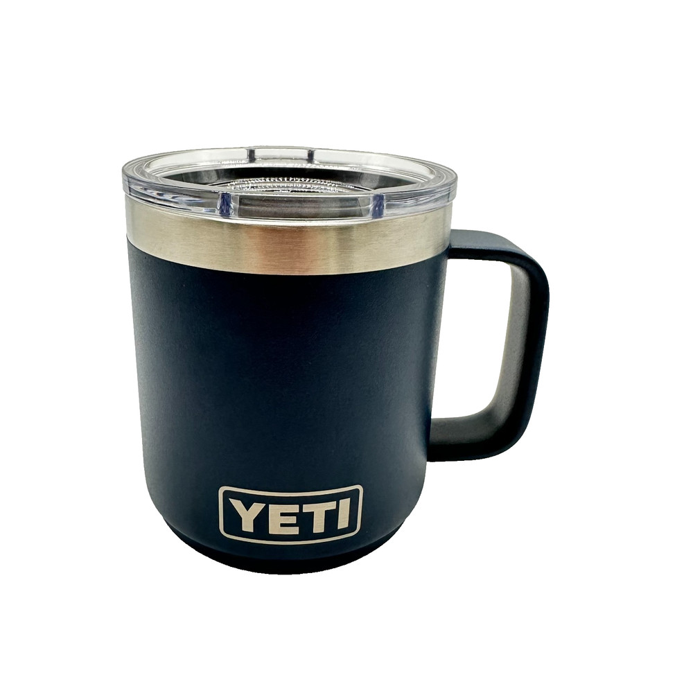 YETI Rambler 10oz Navy Mug Stackable w/Handle & Magslider Lid