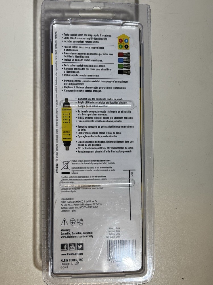 Klein Tools VDV512-058 Coax Explorer® Plus Tester NEW!