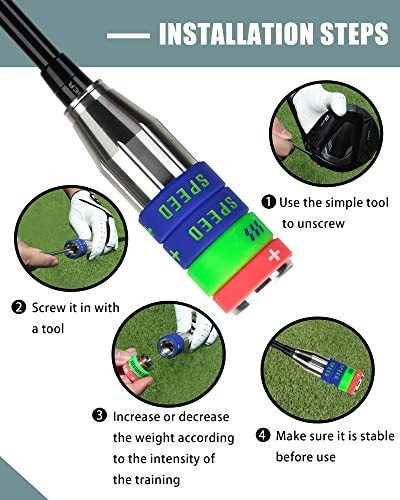 Golf Swing Speed Trainer Adjustable,Training Equipment Three for TaylorMade