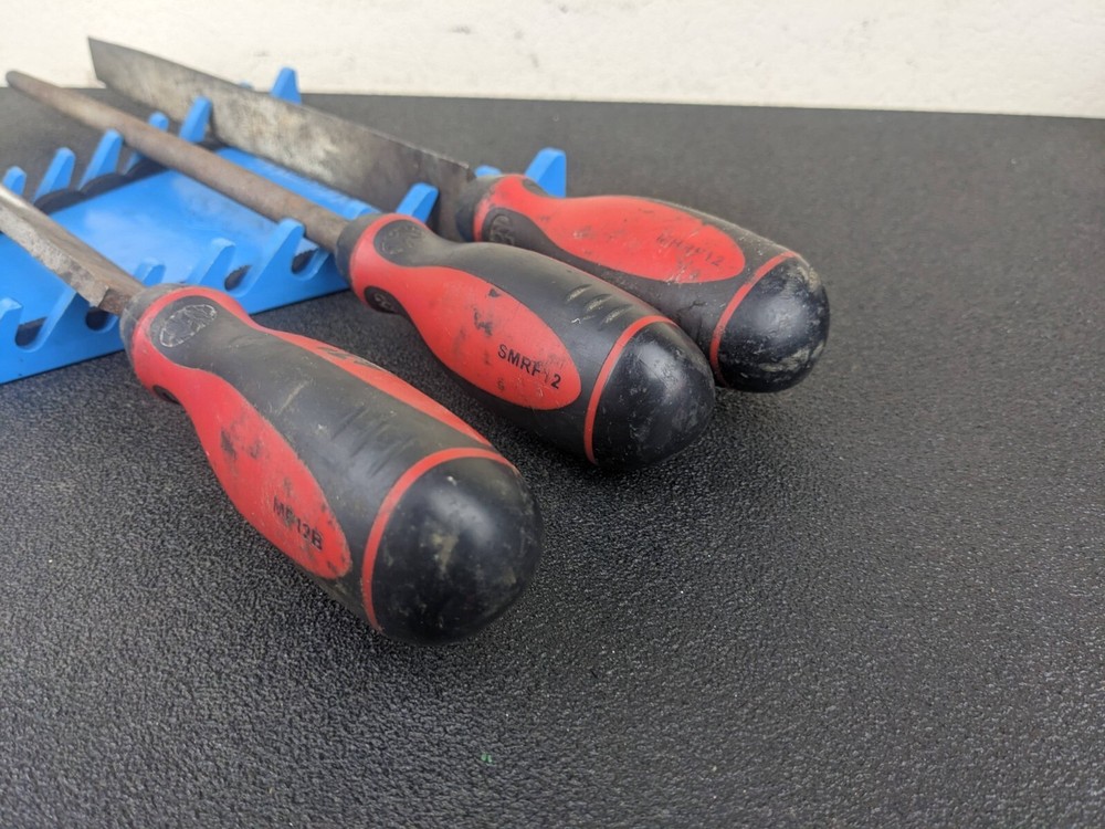 #bk336 Mac Tools 3-PC. Comfort-Grip Combination Bastard-Cut File Set