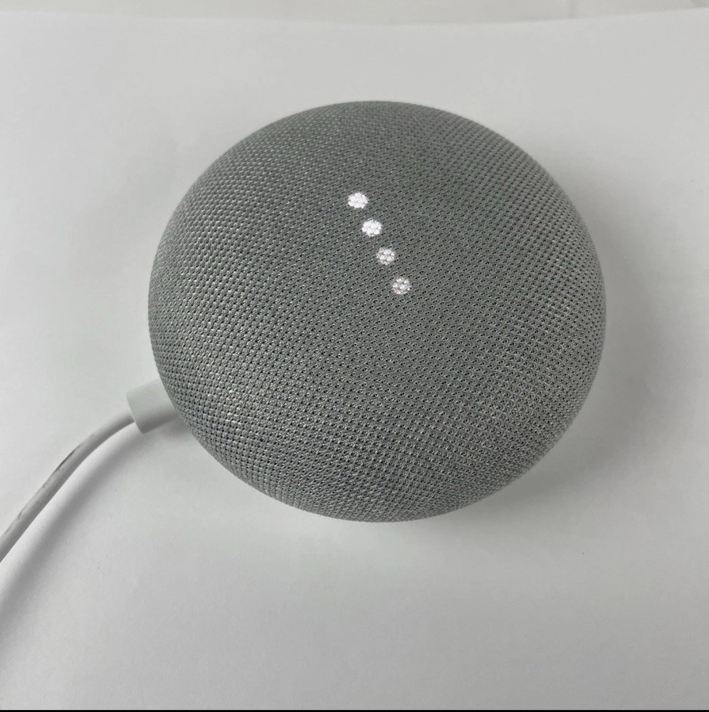Google Home Mini (H0A) Smart Speaker Google Assistant Bluetooth with Cord TESTED