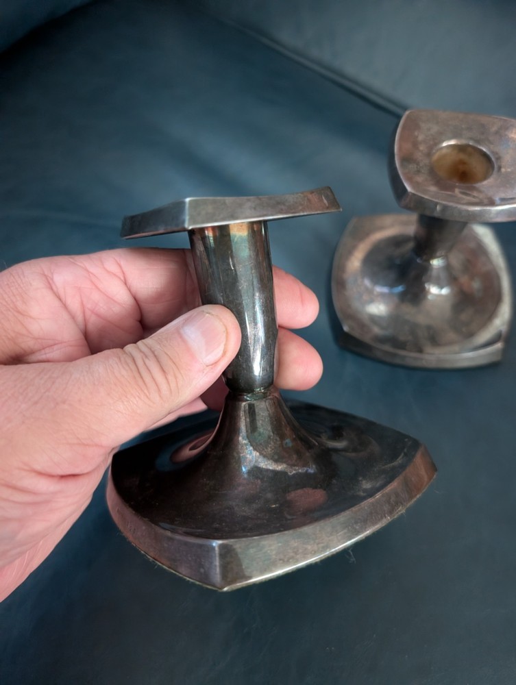 David Andersen Norway 830 Silver Candlesticks