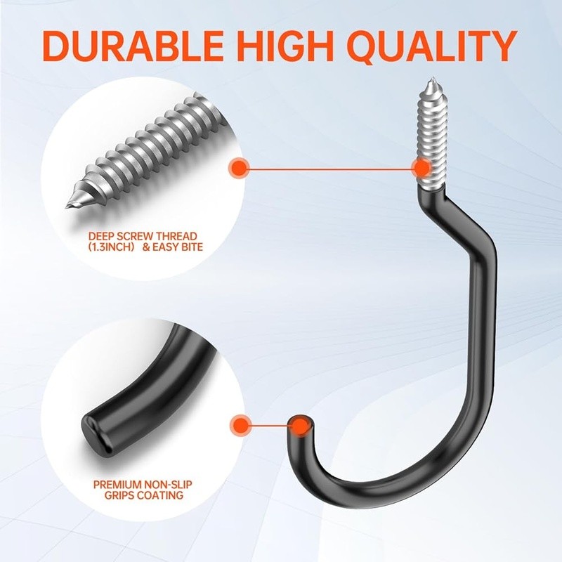 Heavy Duty Bicycle Hooks Wall Ceiling Mount 100lbs Capacity Rust Resistant New