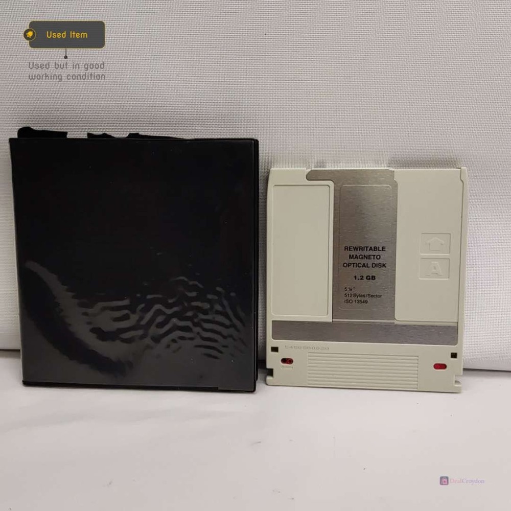 REWRITABLE MAGNETO OPTICAL DISC 1.2GB 512 BYTES/SECTOR WITH CASE