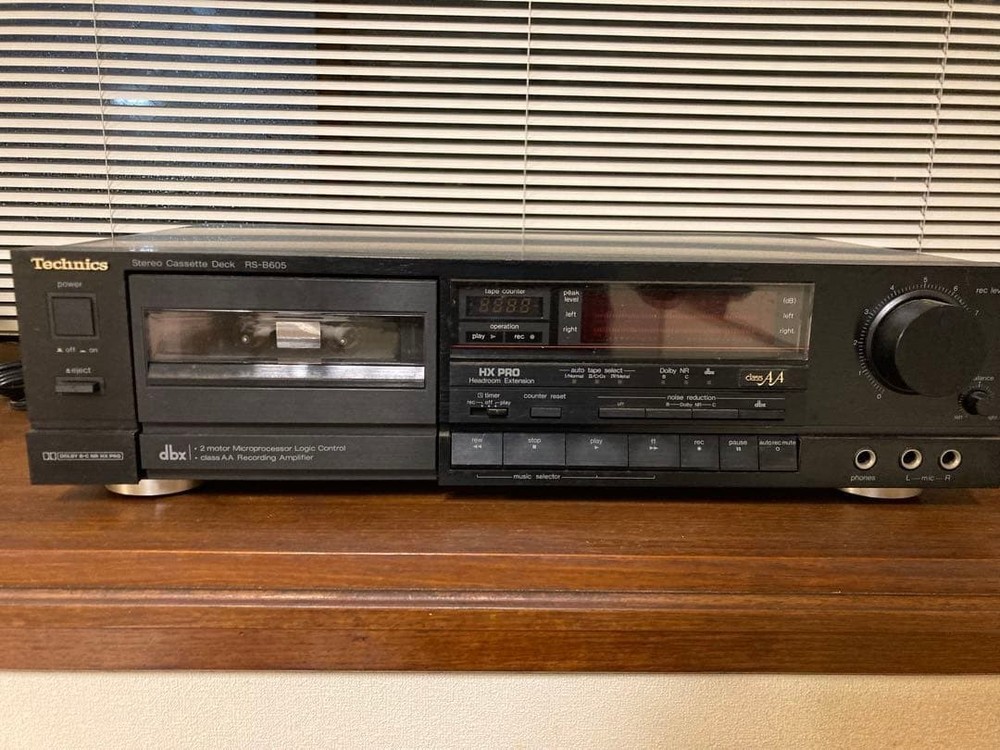 Technics RS-B605 Cassette Deck Dolby HX-PRO dbx Class AA High Fidelity FullyWork