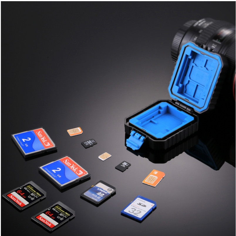 Camera Memory Cards SIM Card Reader Android CF/TF/SD Type-C Storage Box Case