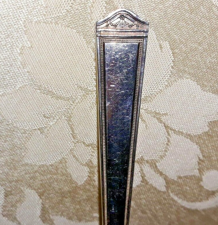 Vintage 1847 Rogers Bros ANNIVERSARY Pattern Silver Plated Serving Fork
