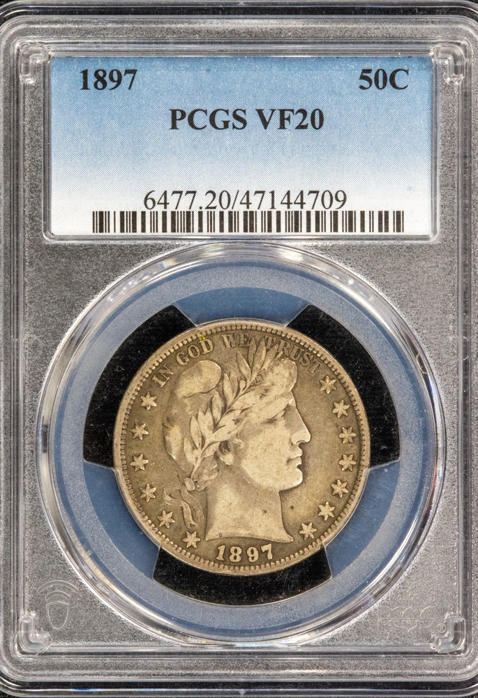 1897 Barber Half Dollar PCGS VF20