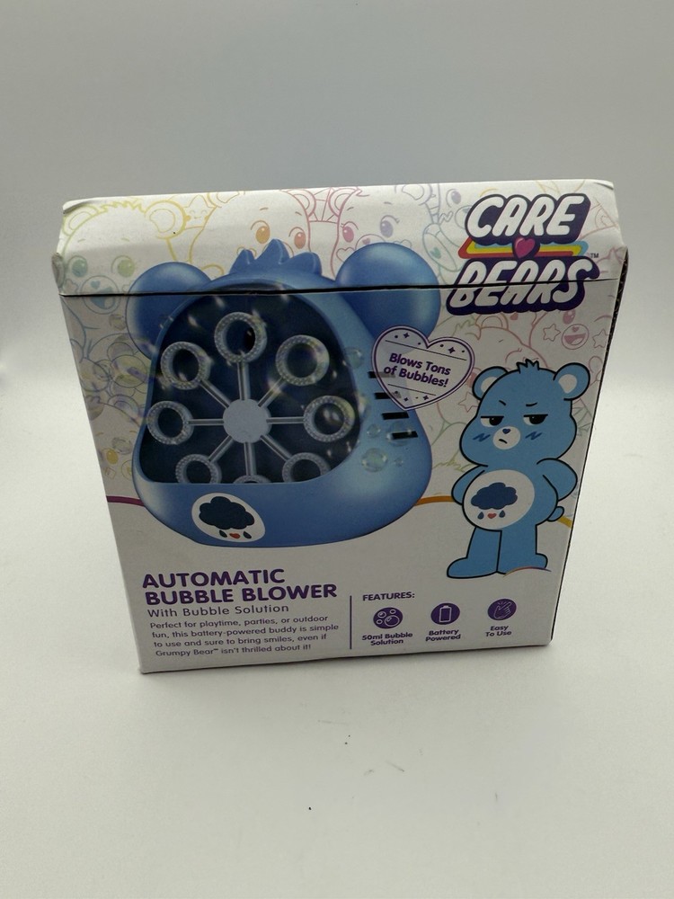Care Bears Grumpy Bear Automatic Bubble Blower w/ Solution New In Box