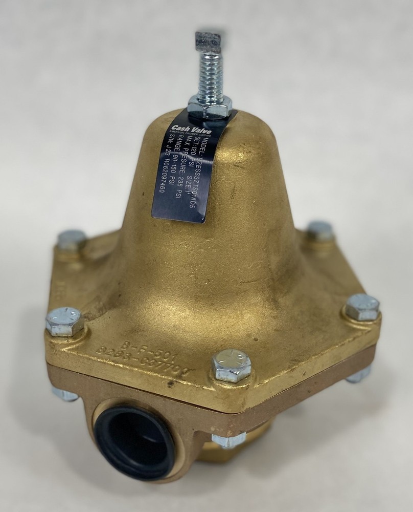 Cash Valve 250-PSI Pressure Regulator B Bronze 1" In/Out 2-1/8" Lg 12397-0120
