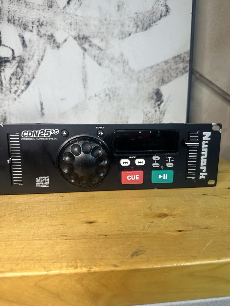Numark CDN25 +G DJ Pro CD Mixer Rack Mount Karaoke Compact Controller No Cables
