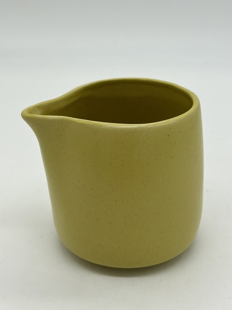 Crate & Barrel Green Ceramic Creamer by Barbara Eigen