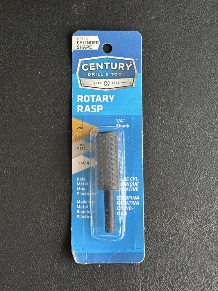 Century Drill & Tool 75406 Rotary File Cylinder Shaped
