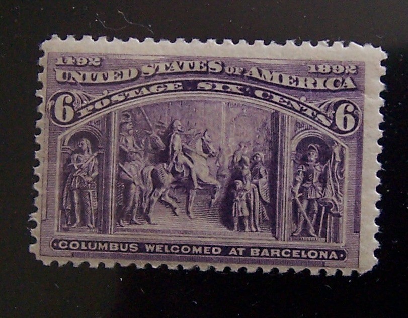 US Stamp Columbian Issue Scott #235 Fine Condition Mint/Never Hinged