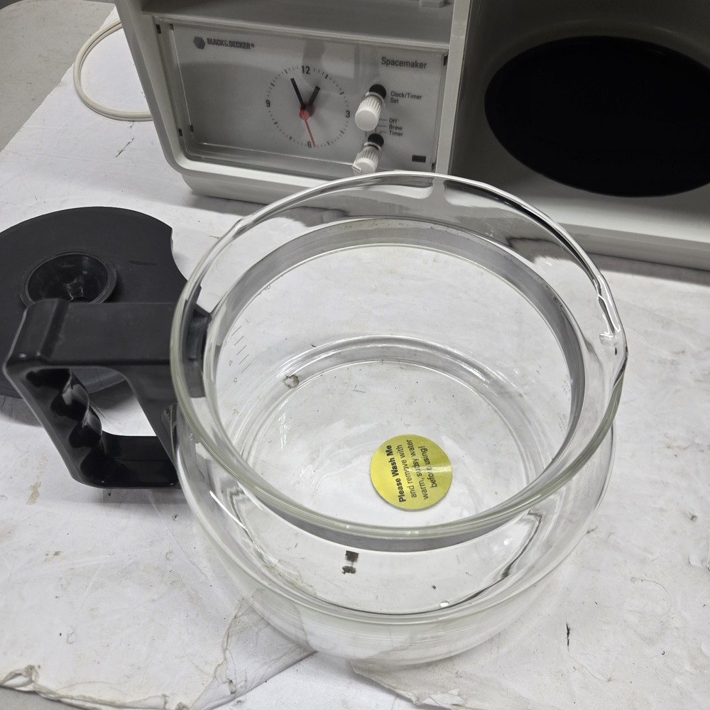 Black & Decker Spacemaker Drip Coffee Maker SDC2B Preowned Vtg Tested