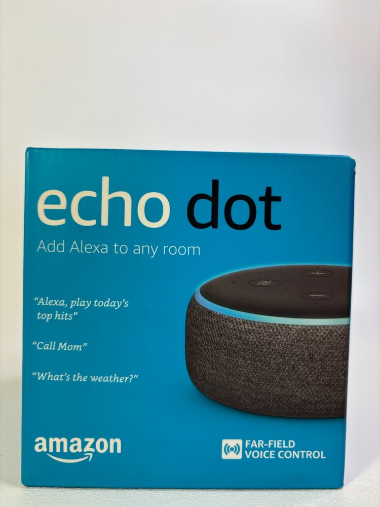 Amazon Echo Dot (3rd Gen 2018 Release) Smart Speaker with Alexa Charcoal NEW