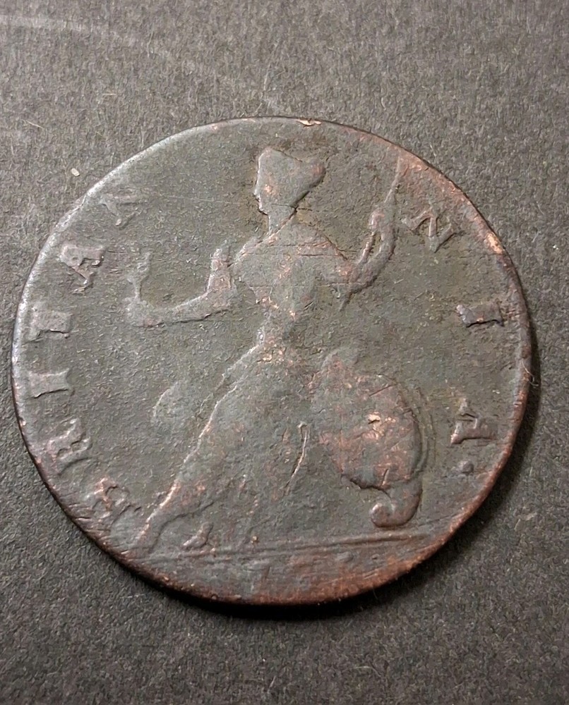 1736 George II Halfpenny