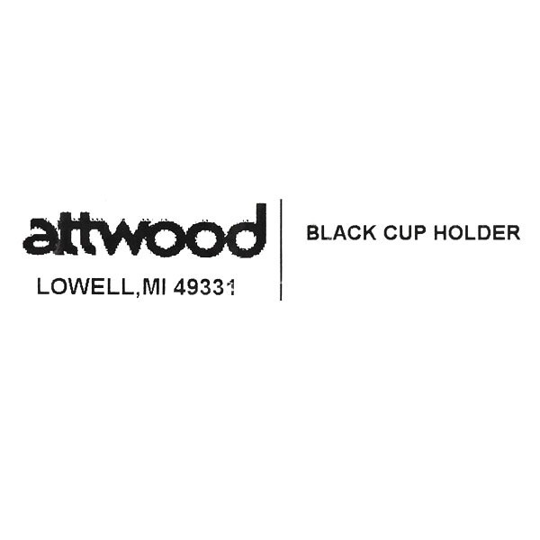 Attwood Cup Holders 3 3/4 Inch Plastic - Pair