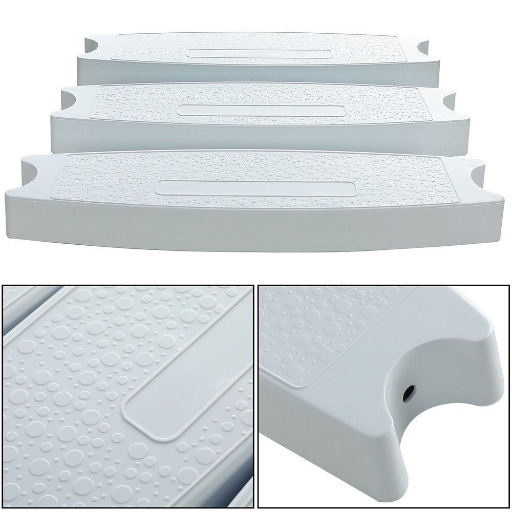 3 Swimming Pool Molded Plastic Replacement Ladder Rung Steps
