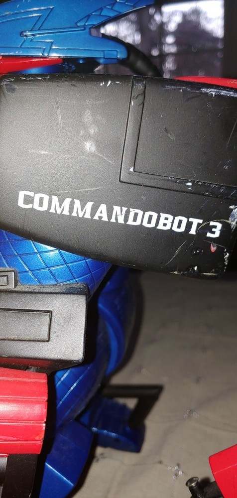 Commandobot 3 Voice Activated Remote Control Robot Headset Used