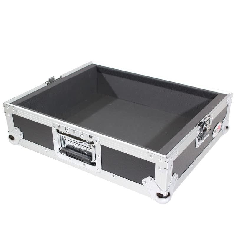 ProX T-TT Flight Case for Turntable - Universal One Size, Silver on Black
