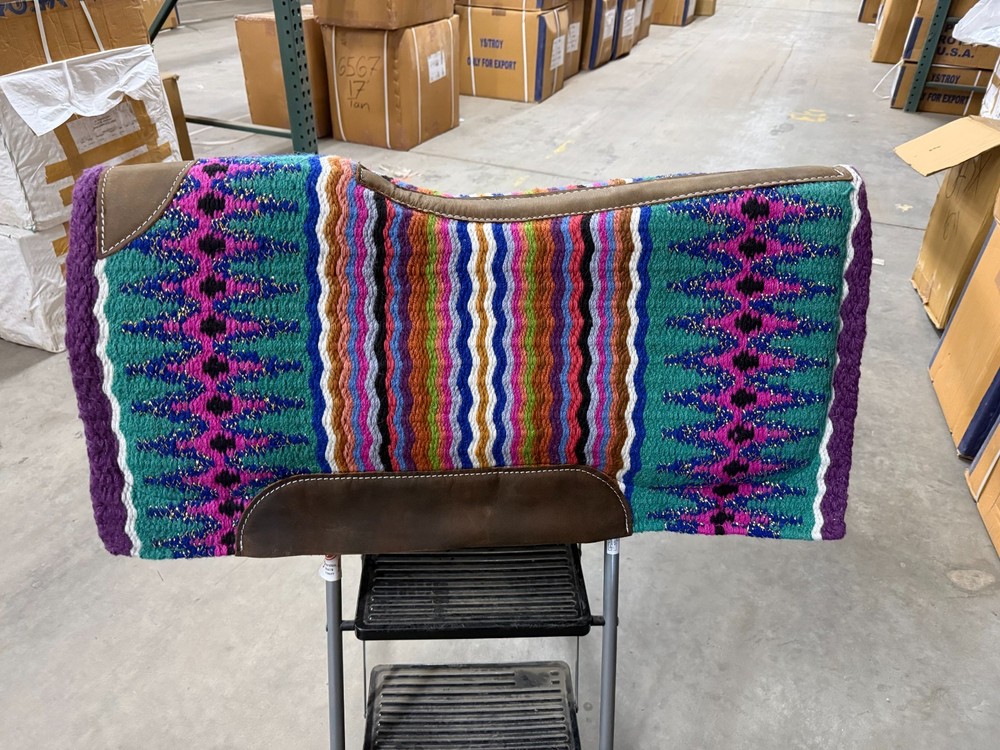 SADDLE PAD 34" x 36" x 3/4" Multicolor Contoured Memory Felt Bottom