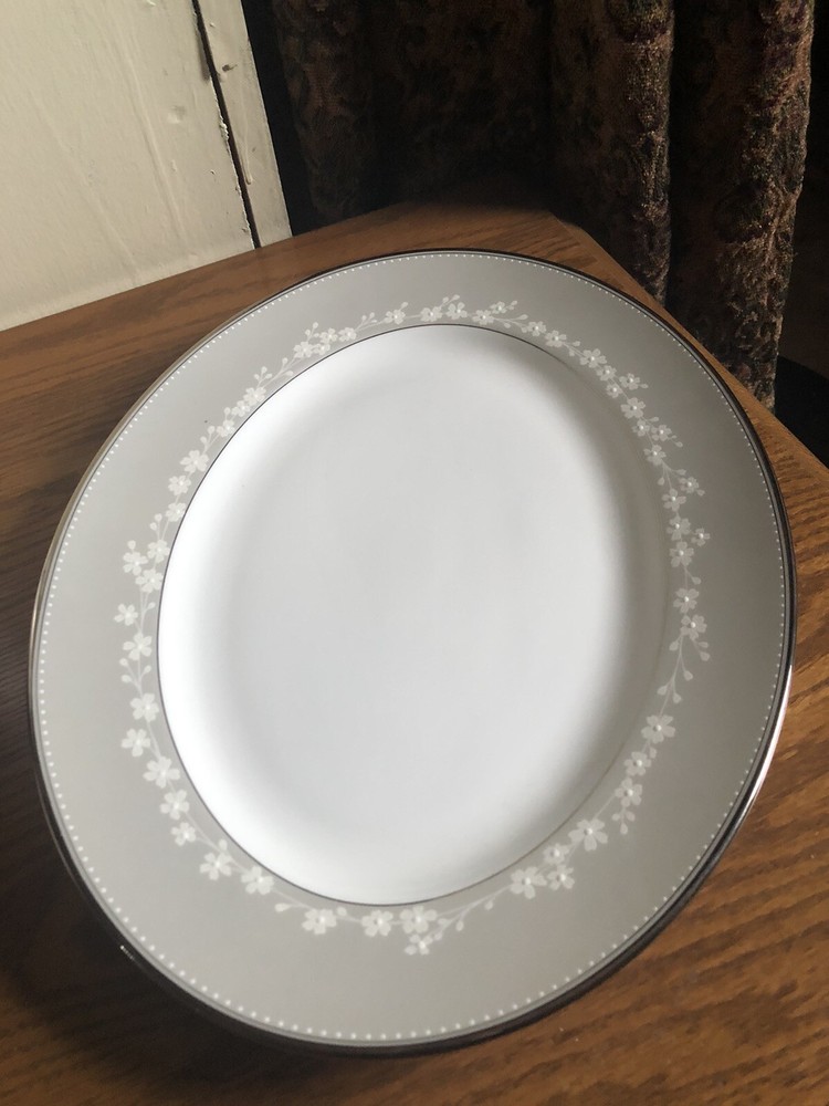 LENOX BELLINA PLATINUM NEW OVAL SERVING PLATTER