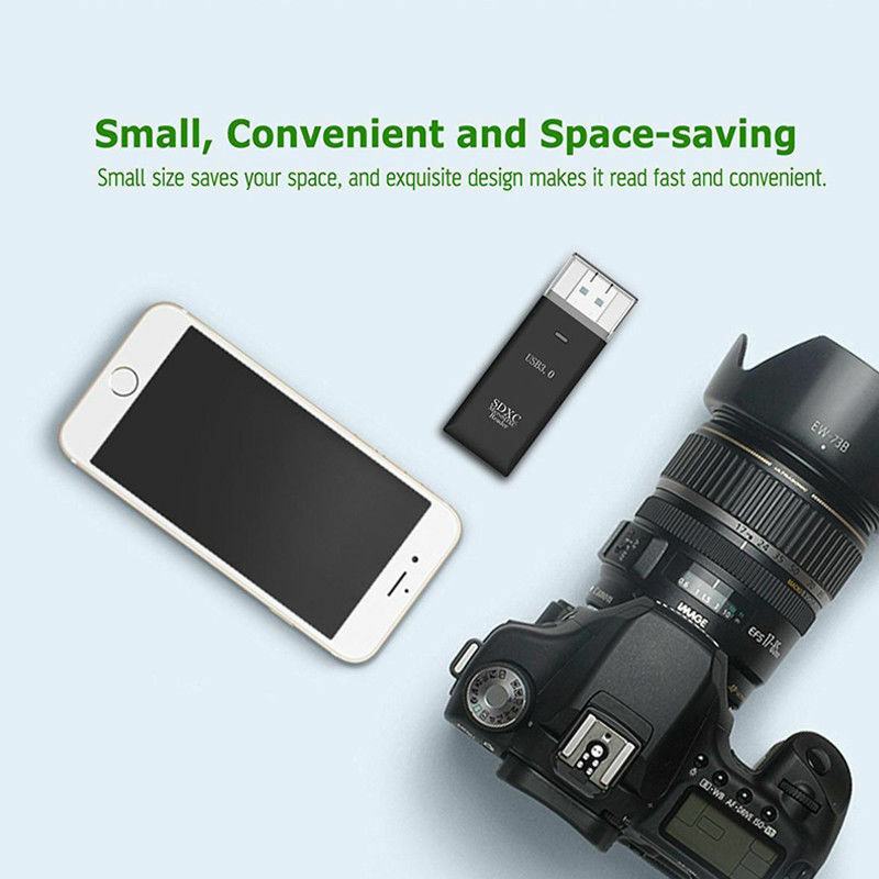 USB3.0 HighSpeed Memory Card Reader Adapter for Micro SD SDXC TF T-Flash US