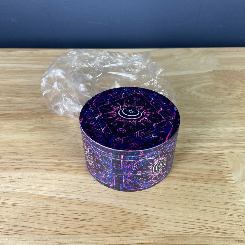 3” Boho Spice Grinder Moon Purple
