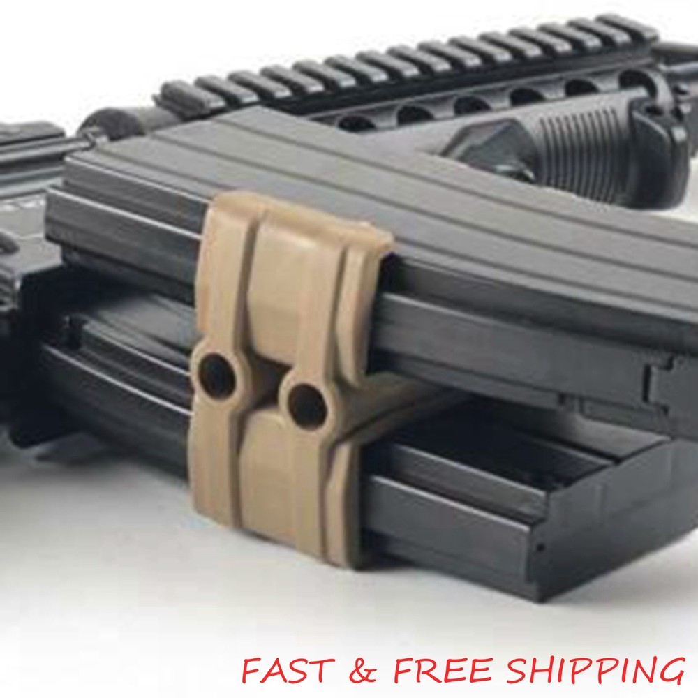 Tan Universal Double Dual Parallel Magazine SpeedLoader Tool For 5 5 6 & 2 2 3