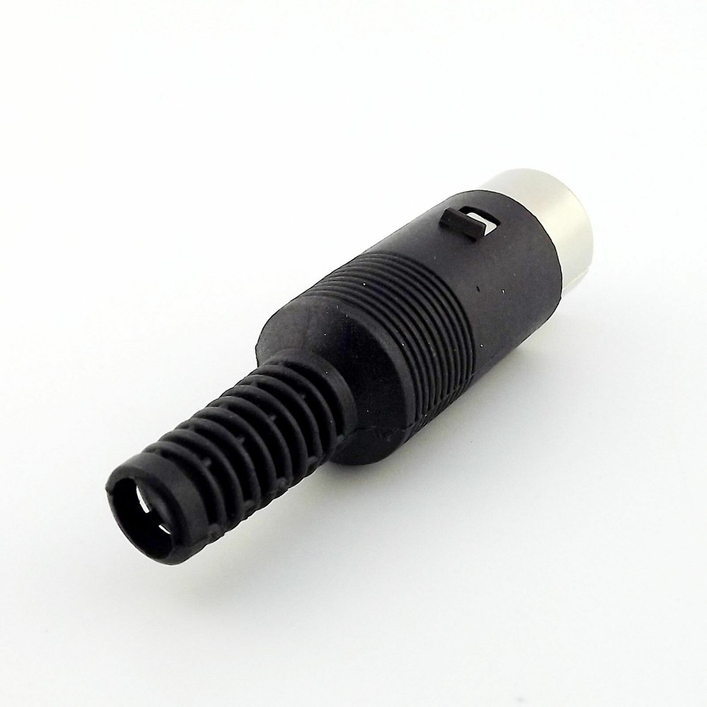 5pcs DIN Plug Male Plug Cable Connector 5 Pin With Plastic Handle