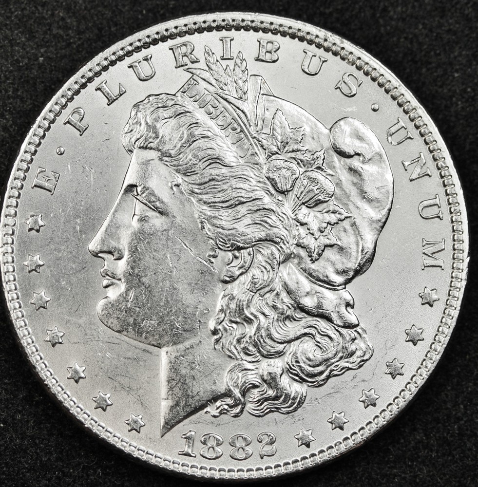 1882-p Morgan Silver Dollar.  B.U.  (Inventory A)