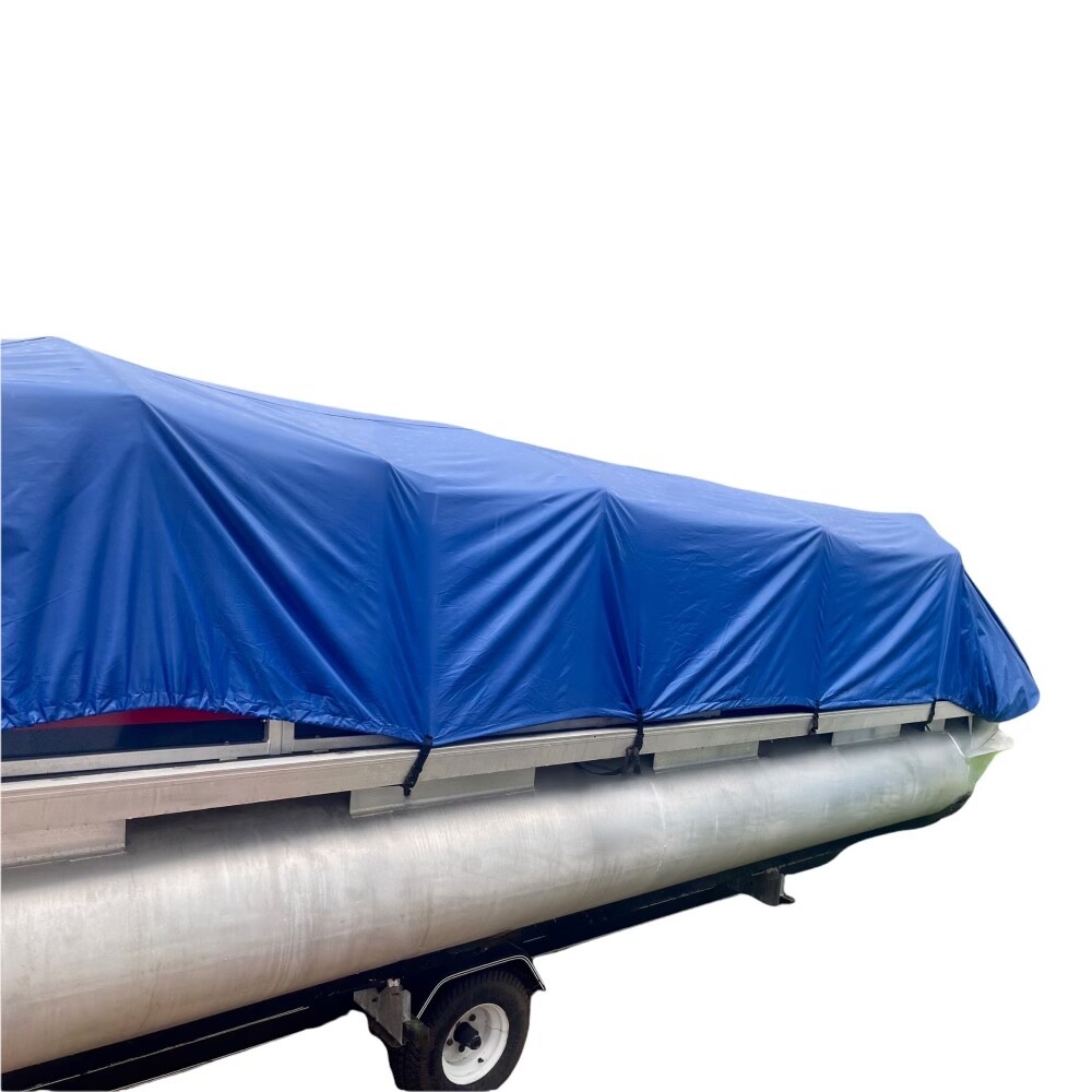 18'-22' Pontoon Boat Canvas Solution with 6" Rise.
