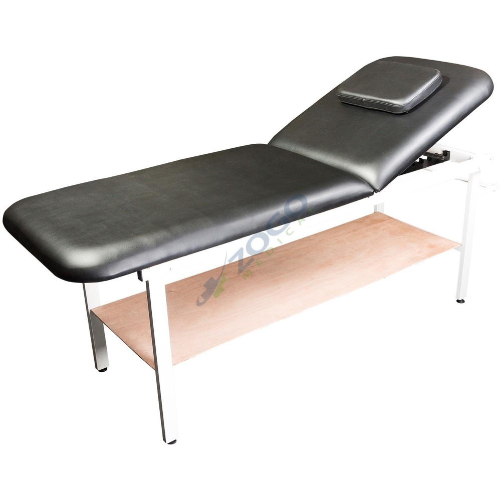 Adjustable Treatment Table with Face cut out & Storage Color Gray