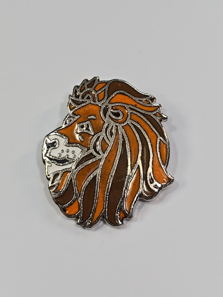 Lion's Head & Mane Lapel Pin by MAFCO