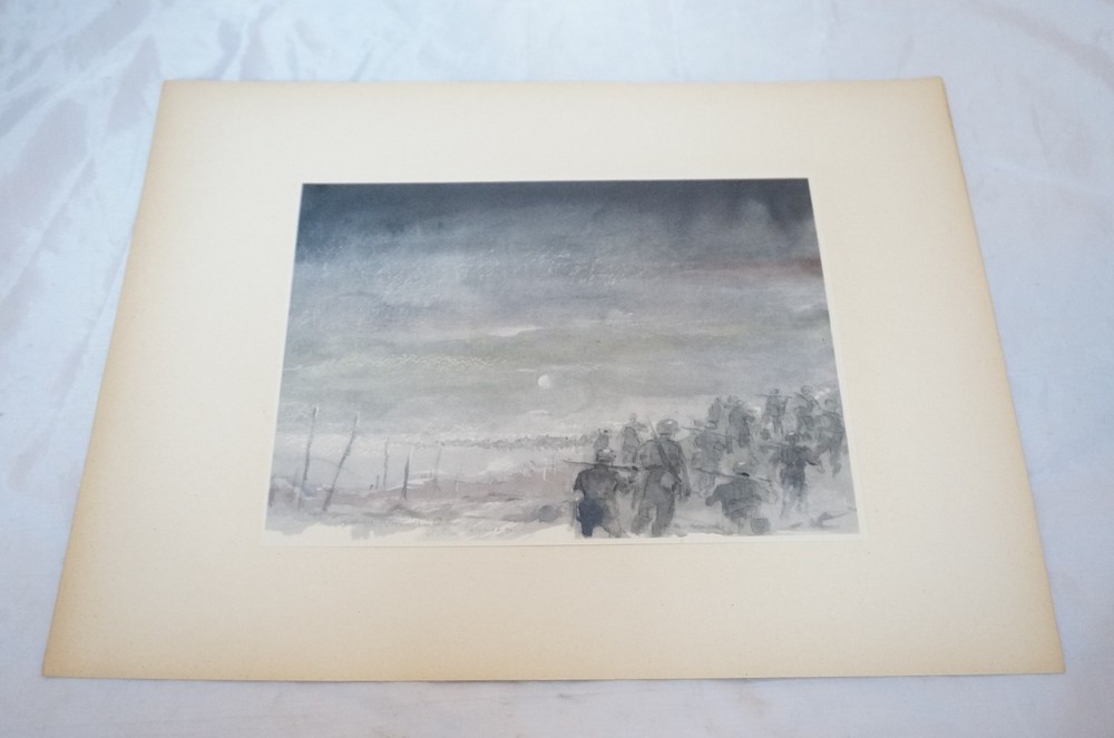 German WWII Frontline Artwork Print Portfolio Set Ostfront Barbarossa 1941
