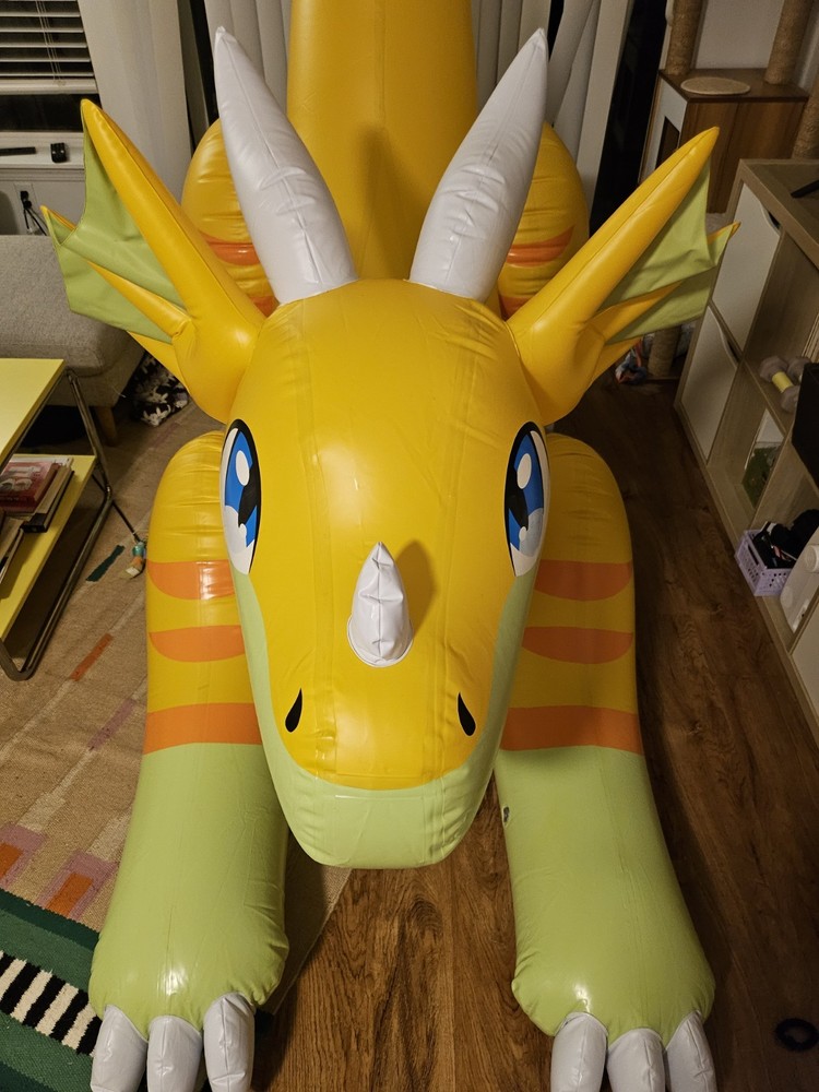 MythAnimalCreate Wingless Cheese Dragon Inflatable Toy