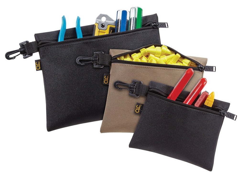 CLC 1100 Multi-Purpose Clip-on Zippered Poly Bags, 3 Pack