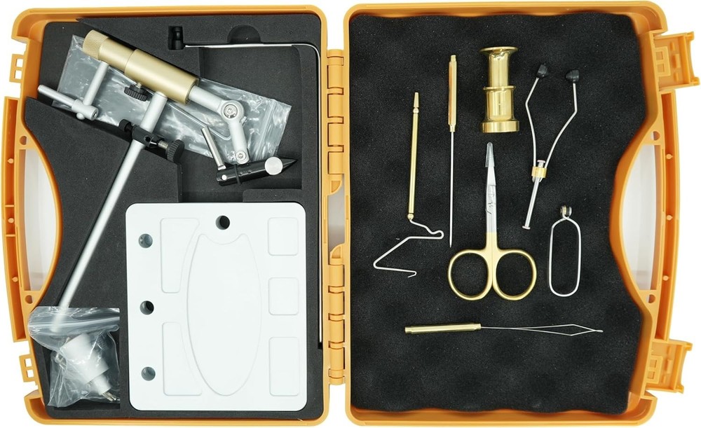 Kingfisher Fly Tying Clarkfork Fly Tying Vise Kit with Tools