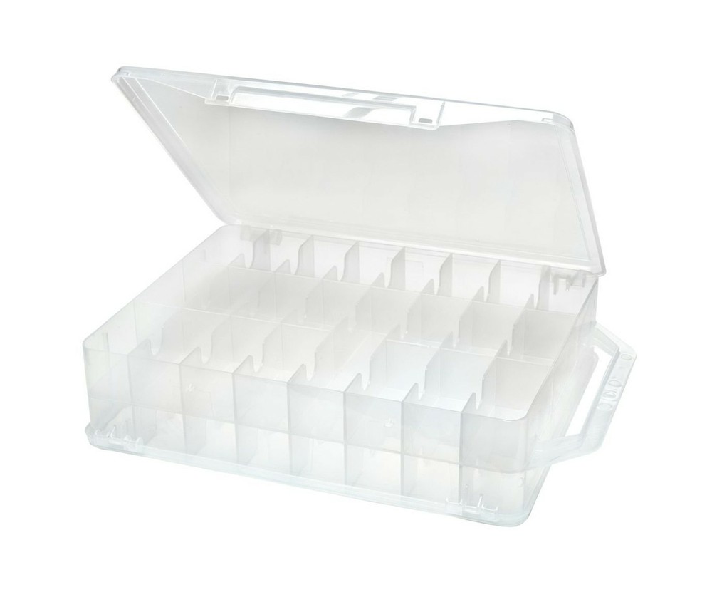 Creative Options 5315 Thread Organizer 14.5 Double-Sided Storage Clear Design