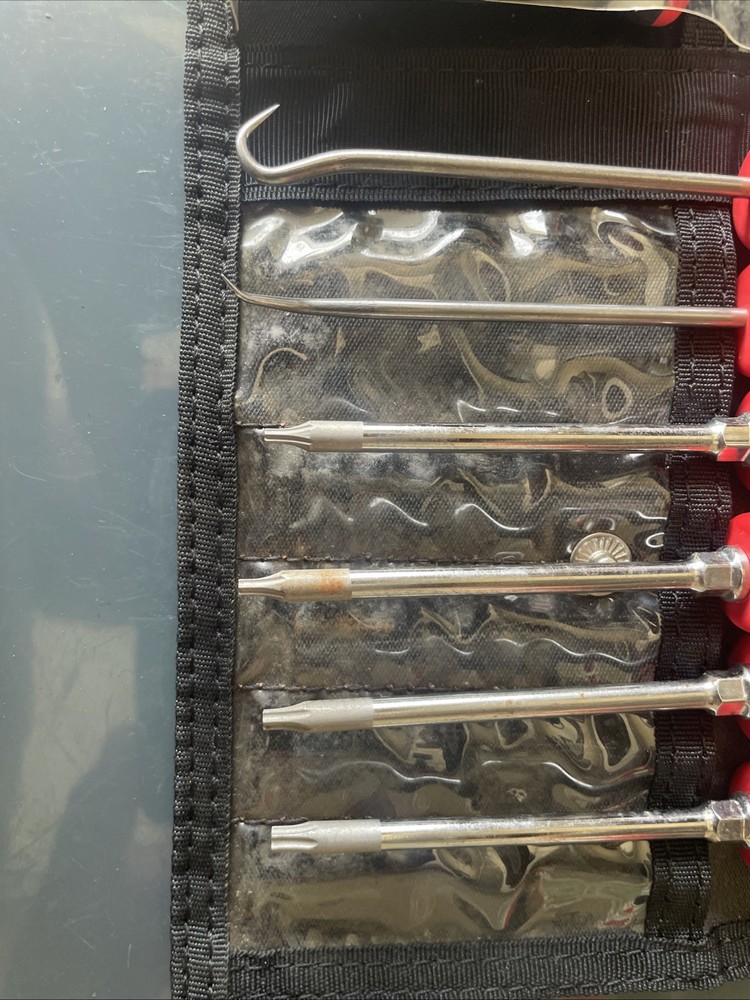 snap on mini screwdriver set Red 12pc Complete