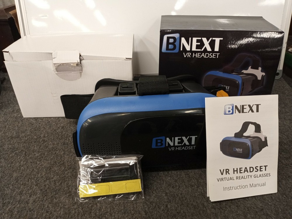 BNEXT VR Headset Compatible with iPhone & Android Phone (Blue)