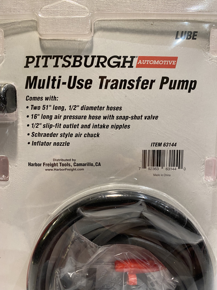 Pittsburgh Automotive Multi-Use Transfer Pump - Item #63144 (New)