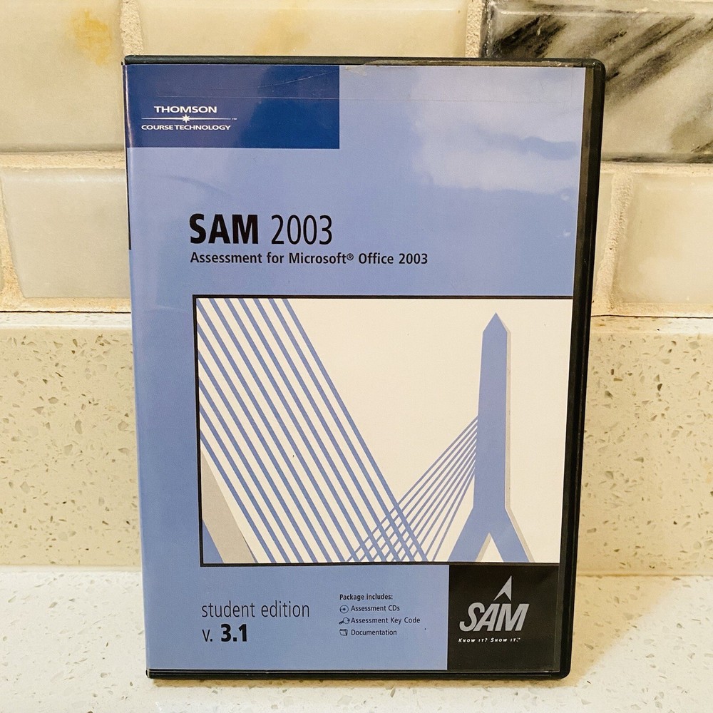 NEW-SAM 2003 Student Edition Microsoft Office 2003 training w/ Key/Booklet 3.1