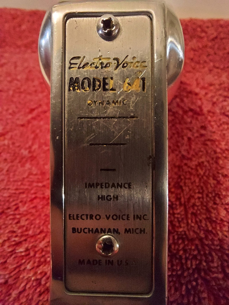 Electro-Voice 641 Microphone with Cable Untested / As-Is