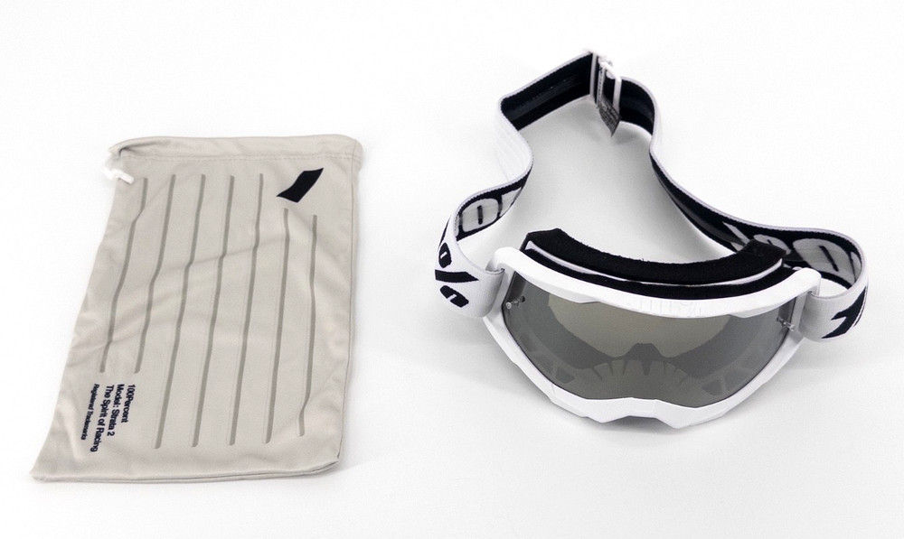 100% STRATA 2 GOGGLES - WHITE