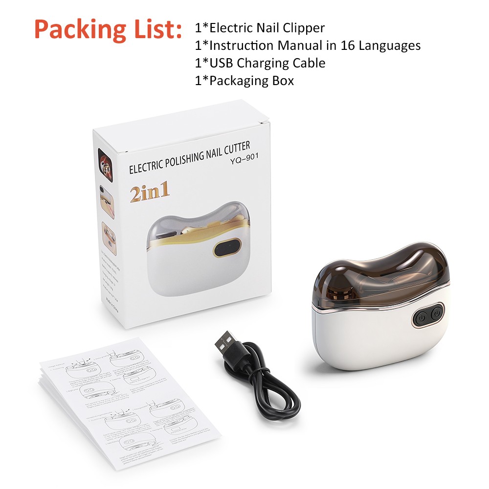 2026 Electric Nail Clipper Automatic Thick Nails Trimmer Professional Tool US