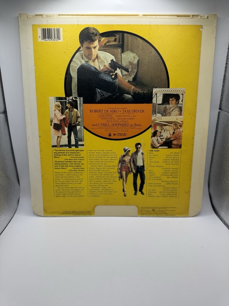 Taxi Driver CED Capacitance Electronic Disc 1982 Used Untested