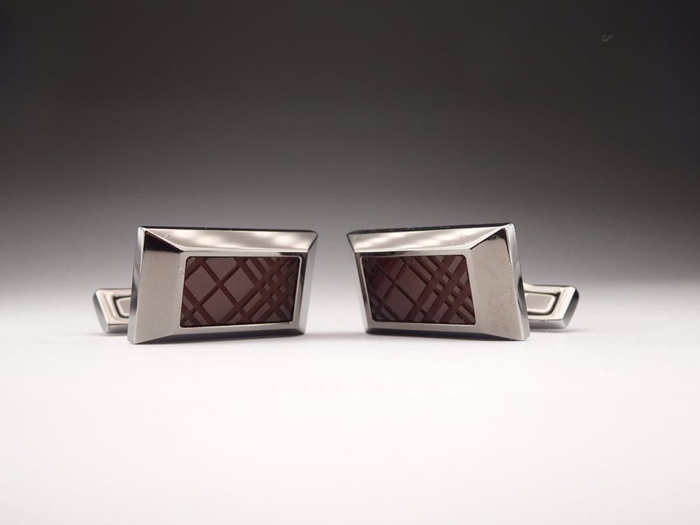 Burberry Classic Check Square Cufflinks