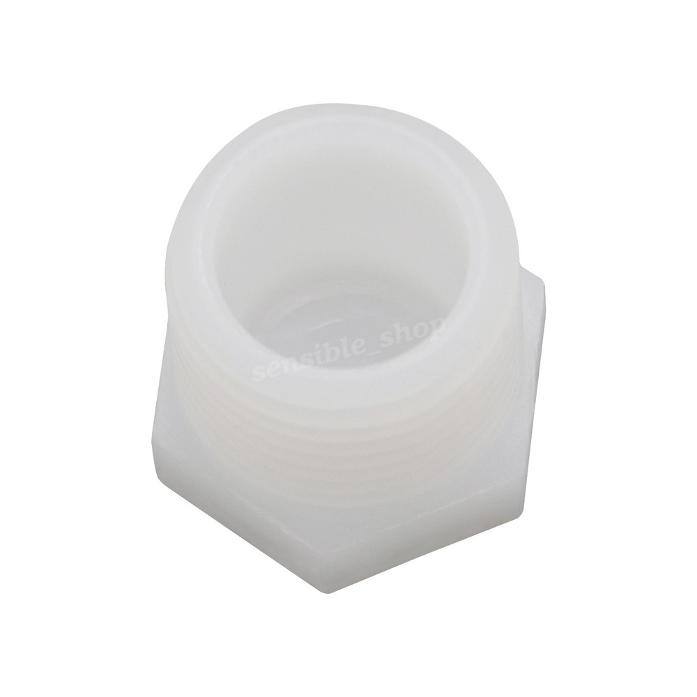 12 Pieces RV Hot Water Heater Drain Plug with Tape,1Inch NPT Drain Plug White